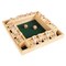 Shut The Box Game Classic Wooden 4 Player Set Green Dice 9X9 Inches Mdf Wood